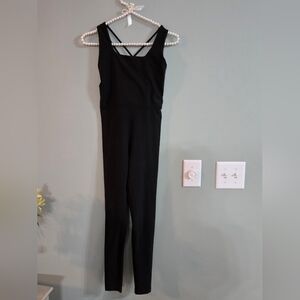 Calia Lustralux Women's Fitted Bodysuit Pure Black Size XS NWT